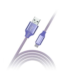 Кабель iK 12NS USB micro USB 1 м фиолетовый Smartbuy