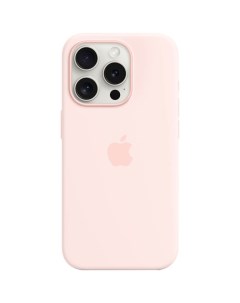Чехол для iPhone 15 Pro Silicone Case MagSafe розовый Apple
