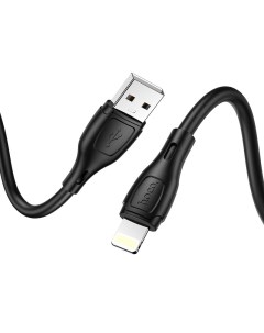 USB дата кабель Lightning X61 силиконовый черный Hoco