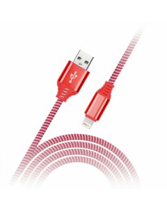 Кабель iK 512NS USB Lightning 1 м красный Smartbuy