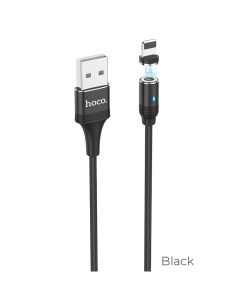Кабель U76 Fresh USB Lightning 1 2 м черный Hoco