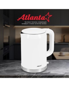 Чайник электрический ATH 2450 1 7 л белый Atlanta