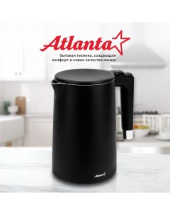 Чайник электрический ATH 2449 1 7 л черный Atlanta