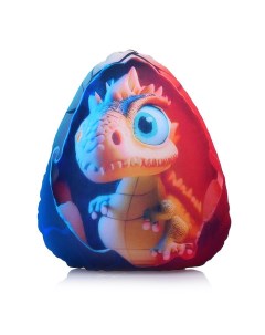 Игрушка антистресс ПК Яйцо дракона красно синяя 20 см МТ20010 Лидер
