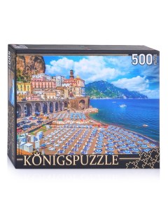 Пазлы 500 деталей Konigspuzzle Италия Курортный город Атрани ГИК500 8313 Рыжий кот