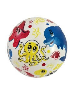 Мяч детский Море с флуоресцентными цветами 22 см 60 г ПВХ 1 шт в ассортименте Moby kids
