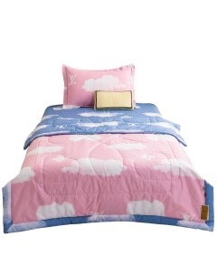 Комплект постельного белья Сатин с Одеялом Young OBK010 1 5 спальный Nobrand