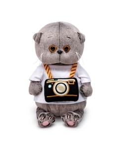 Мягкая игрушка Басик Baby с фотоаппаратом 20 см Budi basa