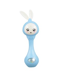 Интерактивная игрушка Умная малышка погремушка зайка голубой Nobrand