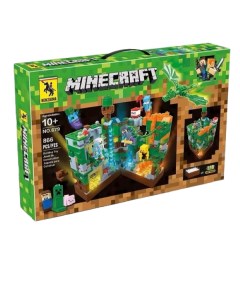 Конструктор Minecraft Крепость в джунглях светящиеся элементы 866 деталей Не оригинал Nobrand