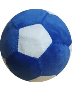 Мягкая игрушка антистресс плюшевый футбольный мяч цвет синий белый Nobrand