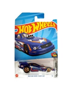 Машинка легковая машина HKK04 металлическая Mustang NHRA Funny Car синий Hot wheels