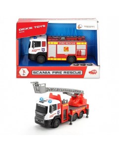 Машина пожарная Scania кабина die cast 17 см Dickie toys
