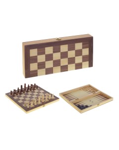 Шахматы шашки нарды 3 в 1 деревянные 219821 34 5x18x4 5 см Remecoclub
