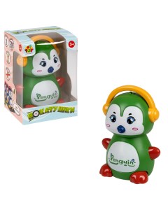 Инерционная игрушка Весёлый Пингвин Покатушки зеленый 1toy