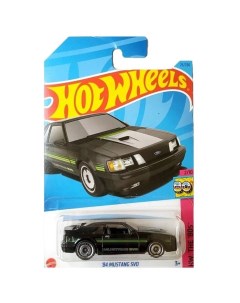 Машинка легковая машина HKJ60 металлическая 84 Mustang SVO черный Hot wheels
