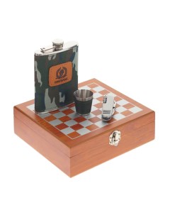 Подарочный набор с фляжкой Шахматы 250 мл 784251 REM Remecoclub