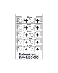 Трафарет 1 35 Балочный крест Balkenkreuz тип 1 M35 005 Kav models