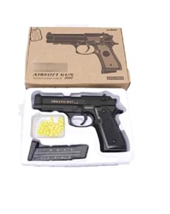 Пистолет игрушечный металл съемный магазин 1B00272 Simba