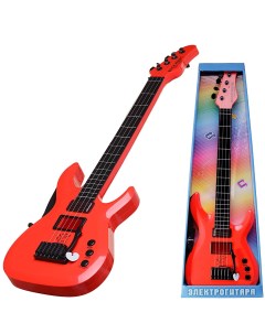 Детская электрическая гитара красная со звуковыми и световыми эффектами D 00088 Abtoys
