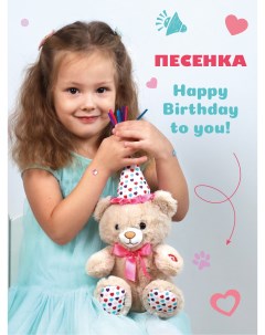 Мягкая игрушка Мишка День рождения озвученный 682188 Fluffy family