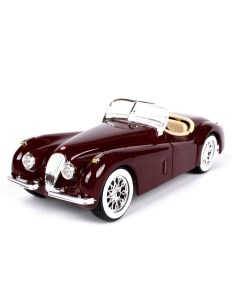 Машинка металлическая 1 24 Jaguar XK 120 Roadster 1951 вишневый 18 22018 Bburago