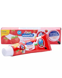 Детская зубная паста 6м клубника 65 гр Kodomo