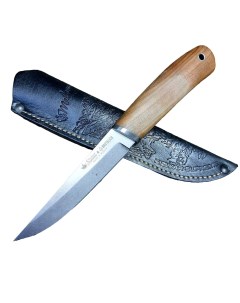 Нож туристический Malamute Niolox коричневый Kizlyar supreme