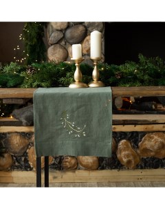 Дорожка столовая lin cotton с вышивкой Запах Рождества Bellehome