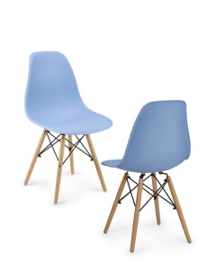 Комплект стульев 2 шт Loftyhome Acacia бежевый голубой Byroom