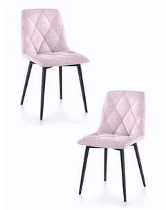 Комплект стульев для кухни Ричи 2шт черный розовый Decoline