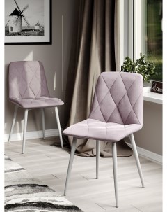 Комплект стульев для кухни Ричи 2шт белый розовый Decoline