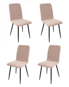 Комплект стульев для кухни Поло 4шт черный капучино Decoline