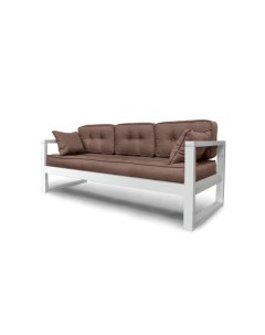 Диван трехместный DEmoku Д 3 КБ коричневый белый Мебель в стиле лофт