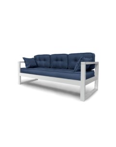Диван трехместный DEmoku Д 3 ГБ синий белый Мебель в стиле лофт