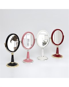 Зеркало на ножке двустороннее зеркальная поверхность 13 5x16 5 см цвет МИКС Queen fair