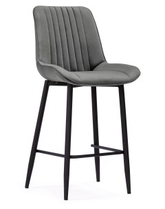 Полубарный стул Седа темно серый черный Мебельные решения