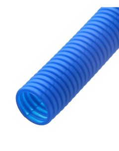 Труба гофрированная 25 мм для металлопластиковых труб d16 мм синяя 50 м Стс