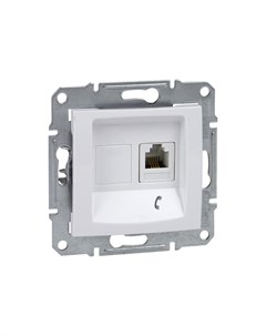 Розетка RJ11 SEDNA SDN4101121 бел сн пр в упаковке 3 шт Schneider electric