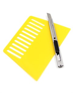 Пластиковый шпатель для поклейки обоев нож канцелярский 9мм угол 60гр n9 60 Yunpoint