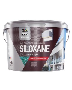 Краска Premium Siloxane водно дисперсионная фасадная силоксановая база 1 9 л Dufa