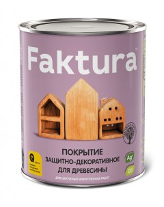 Покрытие защитно декоративное для дерева махагон 0 7 л Faktura