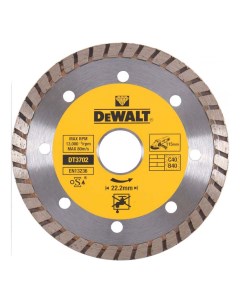 Алмазный диск Turbo универсальный 115 х 7 х 22 2 мм Dewalt