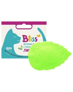 Мягкая игрушка Листик с кошачей мятой зеленая Bliss