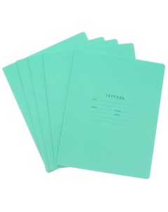 Тетрадь Зелёная обложка 12 листов в линейку 20 шт Kpk