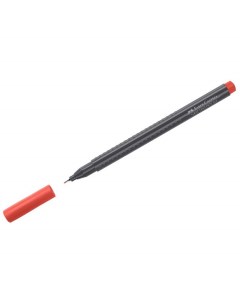 Ручка капиллярная Grip Finepen 286034 красная 0 4 мм 10 штук Faber-castell