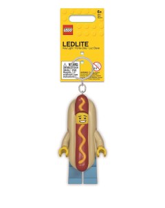 Брелок фонарик для ключей Hot Dog Man Человек Хот дог LGL KE119 Lego