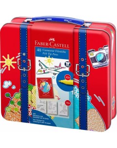 Набор для рисования Connector с 40 фломастерами 6 клипсами и паспортом Faber-castell