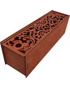Подарочная коробка 1140 под вино крашеная 35х11х11см деревянная Velar