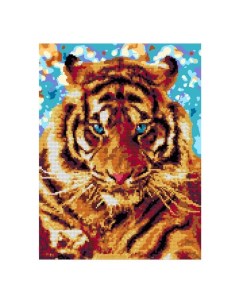 Алмазная мозаика Игривый тигр 30х40 см Лори